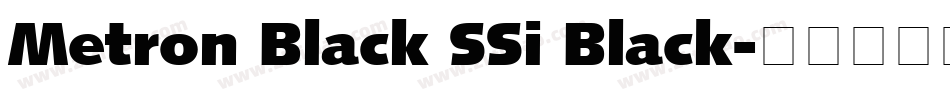 Metron Black SSi Black字体转换